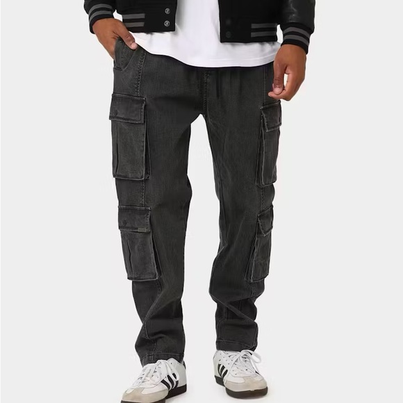Carre Double Denim Cargo Pants - Picture 2 of 8